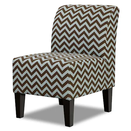 Contemporary Armless Accent Chair